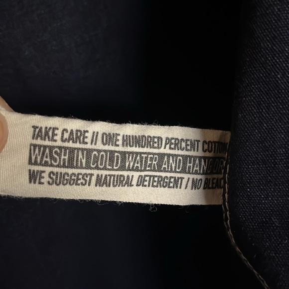 RGT Rogue Territory Japanese Indigo Denim Work Shirt Size Medium EUC - Picture 3 of 5